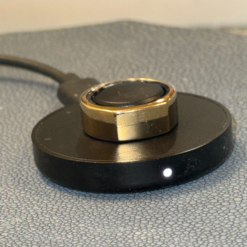 Oura Black and Gold Ring